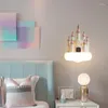 Lustres château de rêve chaud romantique chambre d'enfant lampes de chevet Simple moderne princesse fille chambre lustre LED E27