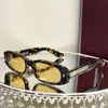 JACQ MAR HULYA Gafas de sol de diseñador Placa gruesa hecha a mano Marco ovalado Gafas plegables Gafas de sol de calidad de lujo para mujer saccoche trapstar Caja original