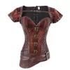 Bustiers Corsets Steempunk Corset Top Vintage Dress Gothic Bustier Body Shapewear女性ウエストトレーナーハロウィーンコスチュームスチール