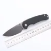 High Quality Smke Knives Quiet Carry Drift Front Pocket Folding Knife Stonewash 14c28n Blade Black G10 Handle Tactical Survival Knife