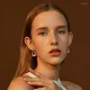 dangle earrings qiluxy fashion lectangle for lecometric holloing enamel drop earringsstatementem