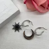Star Moon Earrings High-End Silver Charm Ear Hoop Fashion Designer Brand Gold Silver Stud Trendy Charming Jewelry Gift