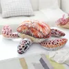 Pluszowe poduszki Poduszki 2570 cm Symulacja Piękne zabawki żółwia morskiego nadziewane zwierzęta żółwia lalki miękka poduszka poduszka do wystroju domu prezent dla dzieci dziecko 230603