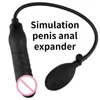 Massager Anal Expander G-spot Vibrator Simulation Penis Female Masturbation Inflatable Plug Adult