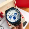 Omeg Men's Watch 2023 New Men's Watch Full dial Working Quartz Watch Top Luxury Brand Time Clock Fashion Trend