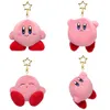 Llaveros de peluche Llavero Kirby Kawaii 12 Cm Llavero de estrella rosa de dibujos animados Juguetes de peluche suaves Regalos lindos Peluches para niñas Amigos Niños 230603