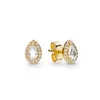 925 Silver Fit Pandora Earrings Gold Love Series Earstuds Bee Bow أقراط المجوهرات