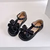 Sandali stile ragazze principessa scarpe 2023 estate nuove ragazze bambini scarpe casual in pelle sandali cavi scarpe per bambini R230603