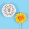 Baking Moulds Lollipop Silicone Mould DIY Chrysanthemum Shaped Chocolate Cheese Epoxy Cake Decorating Tools Kitchen Accessories