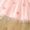 Mädchen Kleider Kleinkind Mädchen Mesh Tüll A-Linie Kleid Sommer Schmetterling Verband Prinzessin Boutique Kleidung Tutu Abendkleid Oberbekleidung