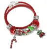 Charm Bracelets Diy Pendants Beads For Jewelry Making Charms Pandola Accessories Women Christmas Santa Claus Snowman Heart Deer