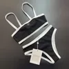 bikini da donna di lusso costume da bagno di design costumi da bagno da spiaggia moda sexy ragazze estate maglia abbigliamento da bagno costumi da bagno modello lettera set