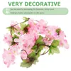 Decorative Flowers Artificial Cherry Blossom Simulation Flower Garland Floral Swag Vine Fake Hanging Ornament