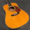 41 pouces blonde top K45 guitare acoustique solide finition ambre D forme électrique guitare acoustique folk guitare acoustique