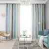 Curtain Double Layer Blackout Curtains Star Cutout For Living Room Home Decor White Sheer Window Panels Babys Bedroom