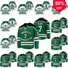 Mag A3740 7 T. J. Oshie North Dakota Fighting Hawks College Hockey Jersey Shane Pinto Cole Smith Adam Scheel Gavin Hain Matt Kiersted Jonathan Toews