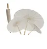 60pcs زفاف الزفاف المظلات الورق الأبيض مظلات المظلة الصينية المصغرة المظلة 20،30،40،60 سم