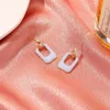 dangle earrings qiluxy fashion lectangle for lecometric holloing enamel drop earringsstatementem