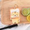 Plush Keychains Japanese Bread Cat Toast Doll Small Pendant Yellow Tiger Bag Hanging Ornaments Keychain 230603