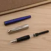 Brand Stainless steel blue Trim M Nib Fountain Pen Business Office School Supplies Writing pen