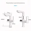 Torneiras para pia de banheiro LCD Digita Display Torneira de lavatório de latão Torneira removível Cozinha fria Misturador de montagem em deck