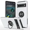 Vinger Ring Standhouder Telefoon Case voor Google Pixel 7 Pro 7A 8 8 Pro Shockproof Heave Duty Armor metalen Magnetische Auto Houder