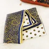 Scarves Polka Dot Cashew 65 Square Scarf 2023 Autumn And Winter Warm Silk Wool Mother Models Sscarf Women