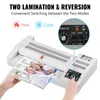 Laminator Vevor A3 A4 Термопластичный машины для машины переносной ламинатор 4 роликовые системы для ламинирования фотографий Файлы открытки или буквы