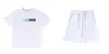 Trapstar London T Shirt Chest White-Blue Color Handduk Broderi Mens Shirt and Shorts High Quality Casual Street Shirts British Tidal Flow Design 664ESS