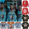 thr 69 Shoresy Movie Jerseys SudBery Blueberry Letterkenny Hockey Jersey Personnalisé n'importe quel nombre n'importe quel nom