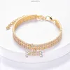 مصمم جديد Cat Dog Dog Crystal Netclace Bone Presant Jewelry Jewelry Pet