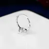 Cluster Rings 9x9mm Round Cabochon Sterling Silver 925 Semi Mount Ring Engagement Wedding Setting