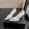 Chaussures Habillées 32-43 Satin Blanc Fleur Mariage Mariée Escarpins Demoiselle D'honneur Talons Aiguilles