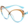 Nouveau Anti-lumière bleue lunettes optiques femmes personnalité lunettes Anti-UV lunettes cadre surdimensionné lunettes Patchwork lunettes