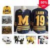 Mag Mitness Custom NCAA Colleage Hockey Jerseys Michigan Wolverines Quinn Hughes Dylan Larkin Cam York Strauss Mann Thomas Matty Beniers Any