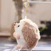 Plush Keychains 10cm Korean Netred Kawaii Cartoon Hedgehog Doll Keychain Toys Birthday Gift for Kids 230603