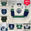 Mag MitNess Utica Comets Hockey Jersey AHL Custom Mujeres Jóvenes Ryan Schmelzer Aarne Talvitie Nolan Foote Alexander Holtz A.J. verde