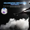 Balls HOLOGOLICS Reflective piłka nożna rozmiar 45 blasku w ciemnych piłcach prezenty z inflatorem doskonała elastyczność towary sportowe 230603