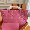 Luxury handbag women's one shoulder bag designer bag genuine leather flower large capacity tote bag classic alphabet logo shopping bag purse makeup bag