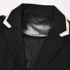 Trajes de mujer Blazers Blazer de corte masculino de moda con detalles en contraste Ropa de mujer BA027
