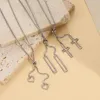 Hanger Kettingen 2023 Minimalistische Geometrische Ketting Verstelbaar Voor Vrouwen Meisjes Gepersonaliseerde Zilveren Kleur Metalen Accessoires Mode-sieraden
