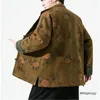 Ethnische Kleidung Chinesischen Stil Tang-anzug Mantel Männer Frühling Herbst Gedruckt Casual Top Männliche Retro Jacke China Traditionelle Uniform