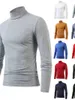 Herren-T-Shirts, Herren, Winter, warm, hoher Kragen, T-Shirt, Thermo-Unterwäsche, Herren, Basic-Pullover, Rollkragen, schlichtes Hemd, Langarm-T-Shirt, Top, Camiseta