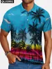 Men's T Shirts Summer Fashion Lapel T-Shirt Men's Breathable Beach Clothing Casual Short-Sleeved Polo Shirt