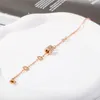 Charm armbanden HIYEE Romeinse cijfers hanger ketting roestvrij staal niet-vervagende waterdichte ketting eenvoudige stijl charmante vrouwen sieraden maken