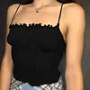 Brand New Y2k Causal Milkmaid Mince Blanc Crop Top Débardeur Gilet Corset Comme