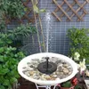 Mini fonte de água solar para piscina, fonte de cachoeira, decoração de jardim, banho de pássaros ao ar livre, fonte de água flutuante movida a energia solar