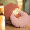 Plush Dolls ZU Spring Summer Sofa Hug Pillow 4 Color Moon Soft Toy Cotton Stuffed Shaped Throw Children Nursery Room Decoration 230603