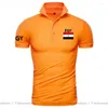 Hommes t-shirts egypte EGY égyptien Polo hommes à manches courtes marque de mode imprimé pour pays coton Nation équipe drapeau décontracté hauts