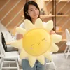 Plush Dolls Cute Sun Cloud Pillow Stuffed Soft Creative Toy Car Home Decor Kids Toys 230603